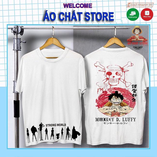 Áo thun ONE PIECE STRONG WORLD siêu độc | Áo Luffy vua hải tặc đẹp OP184