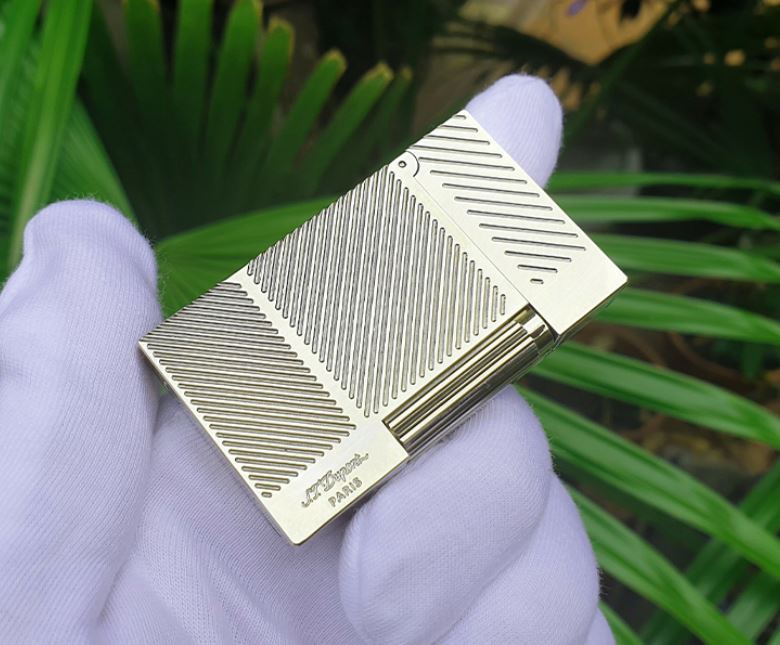 Vỏ Hột Quẹt Bật Lửa Upon Gas Đá D93T Họa Tiết Kẻ Chặn Cạnh Đẹp Độc Lạ - Dùng Gas Đá Cao Cấp