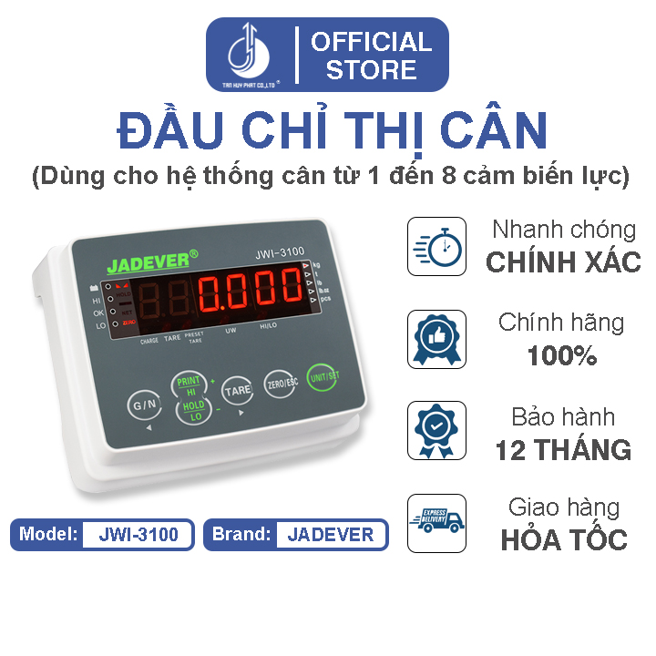 Đầu Chỉ Thị Cân Điện Tử JWI-3100 JADEVER