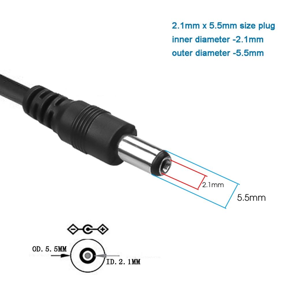 Dây cáp sạc 5V USB - DC 5.5 Mm chất lượng cao