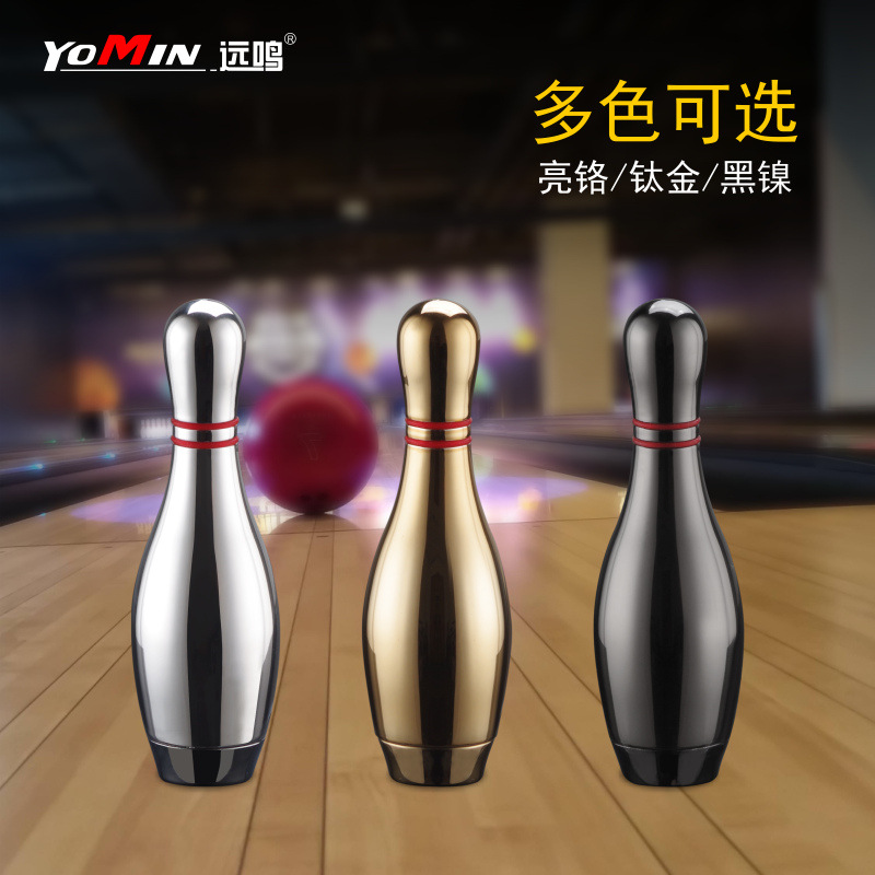 Hột quẹt bật lửa gas đá hình chai Bowling