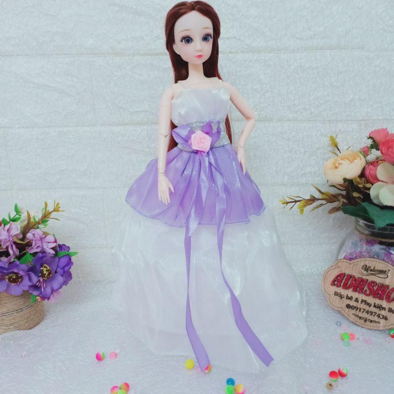 Váy cưới ren lưới cho búp bê cô dâu 30cm ms9-11 Sunnydoll