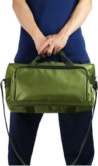 Túi xách du lịch vải bố xanh rêu cao cấp AH size nhỏ