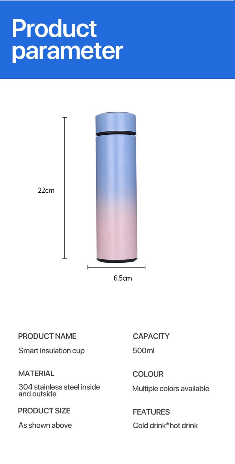 Thông Minh Bình Giữ Nhiệt Inox Cốc Màn Hình Hiển Thị Nhiệt Độ Máy Hút Bình Ô Tô Du Lịch Canh Cốc Cà Phê Giữ Nhiệt Nước