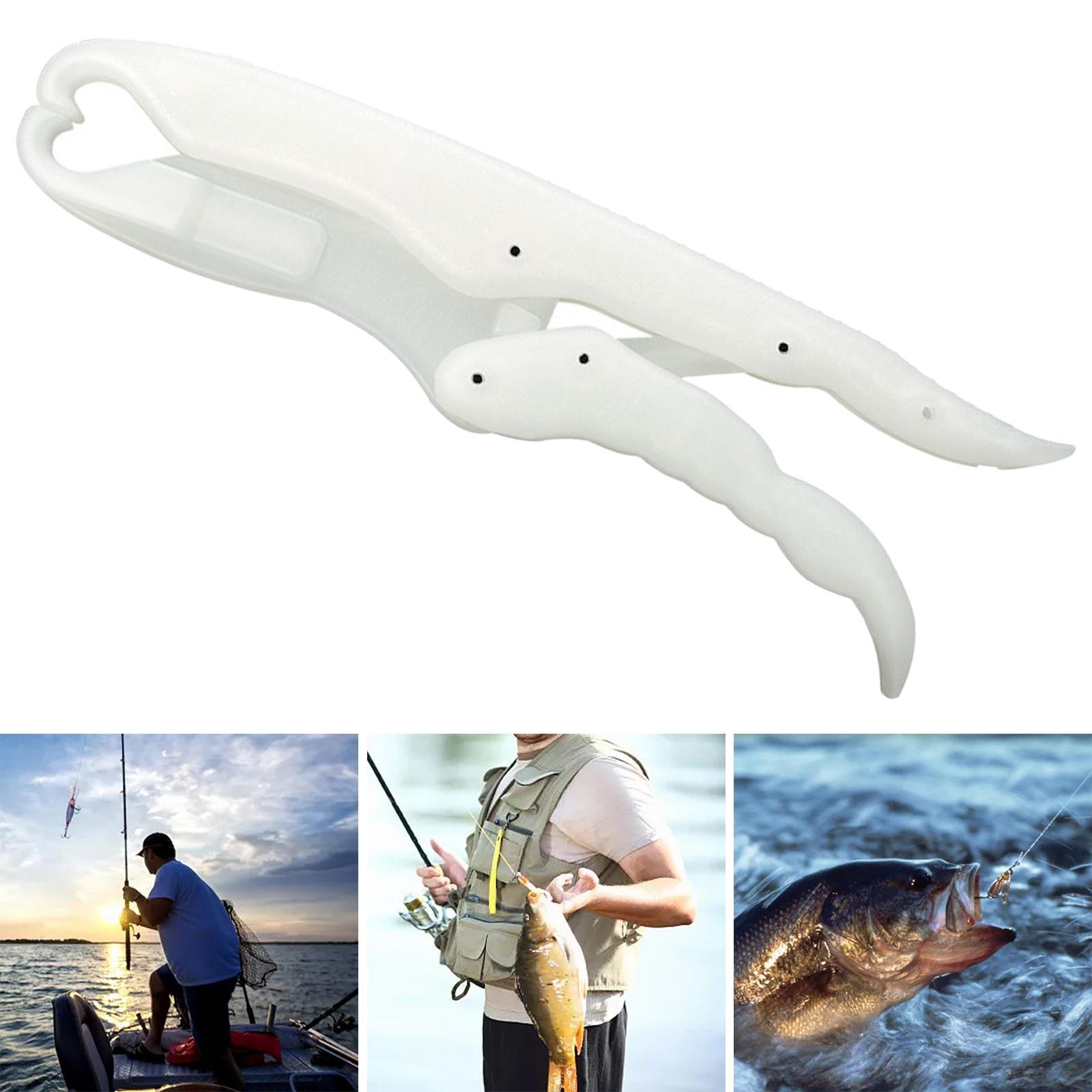 Fish Grip Plier Fishing Tool Holder with Lanyard Fishing Tackle Lip Grip Grabber Luminous