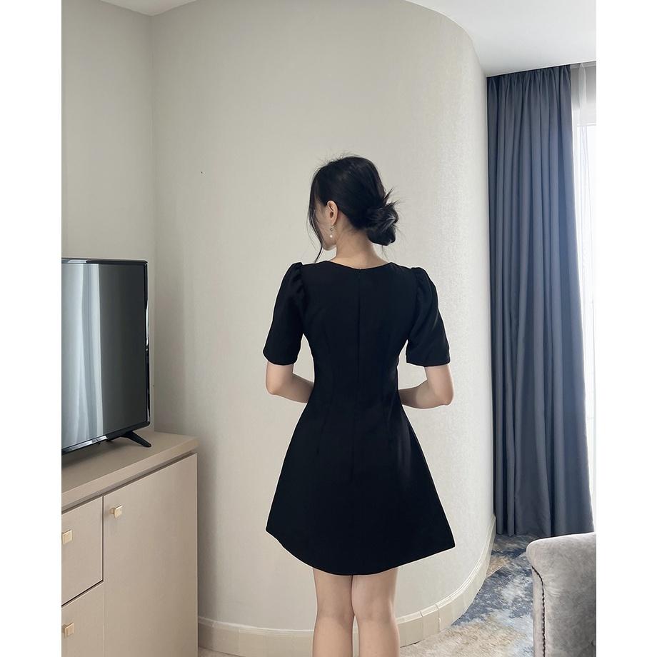 BBSTORE'S Đầm Xòe Ngắn Cổ Vuông Dự Tiệc Sang Trọng -D1300S