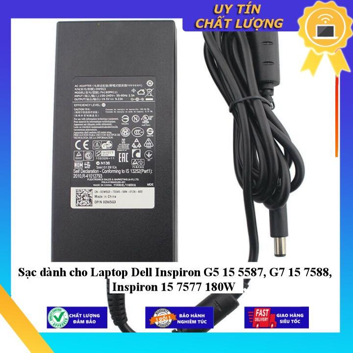 Sạc dùng cho Laptop Dell Inspiron G5 15 5587, G7 15 7588, Inspiron 15 7577 180W - Hàng Nhập Khẩu New Seal