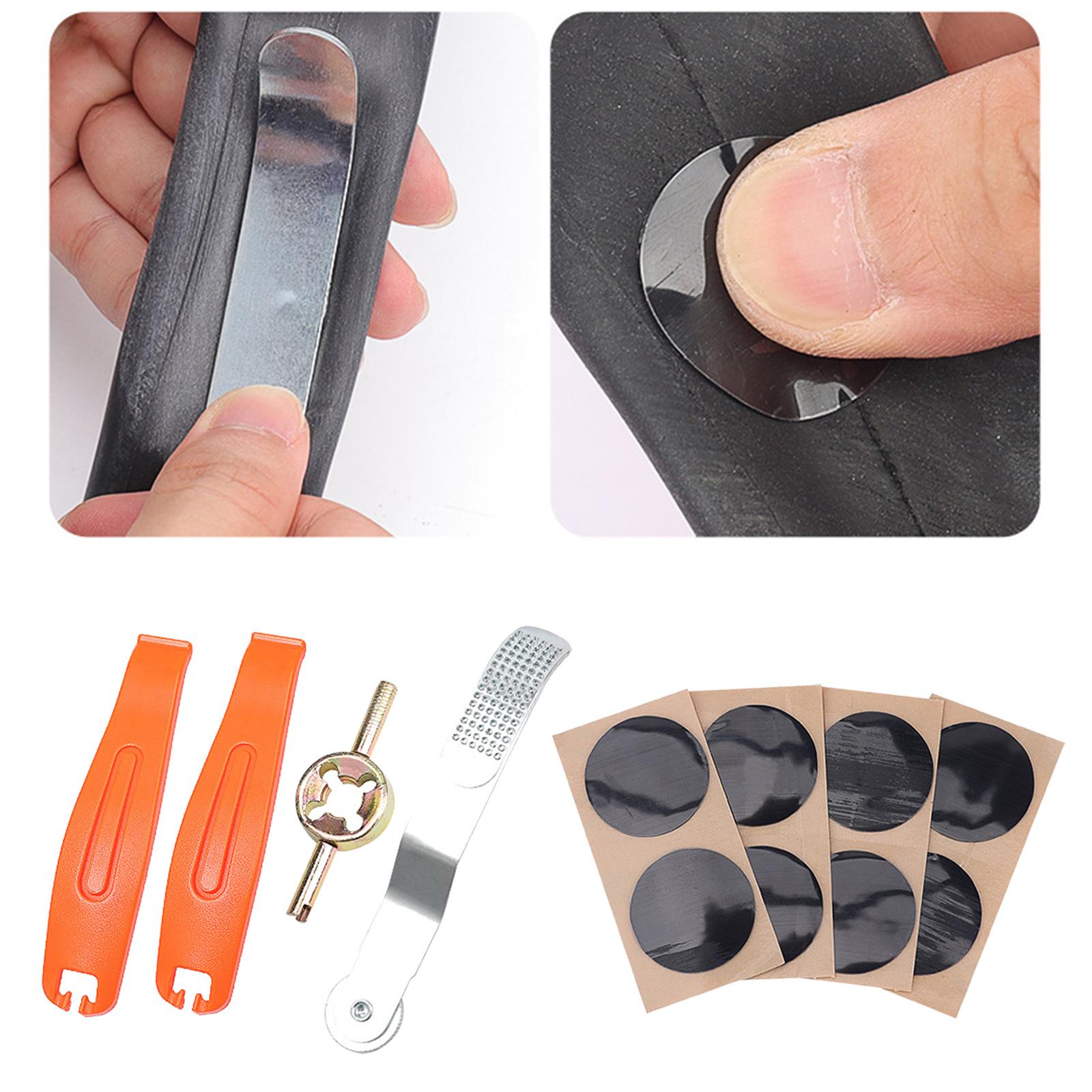Multifunction Bike Inner Tube Repair Kit Handy Maintenance Set for Road Mountain Bikes