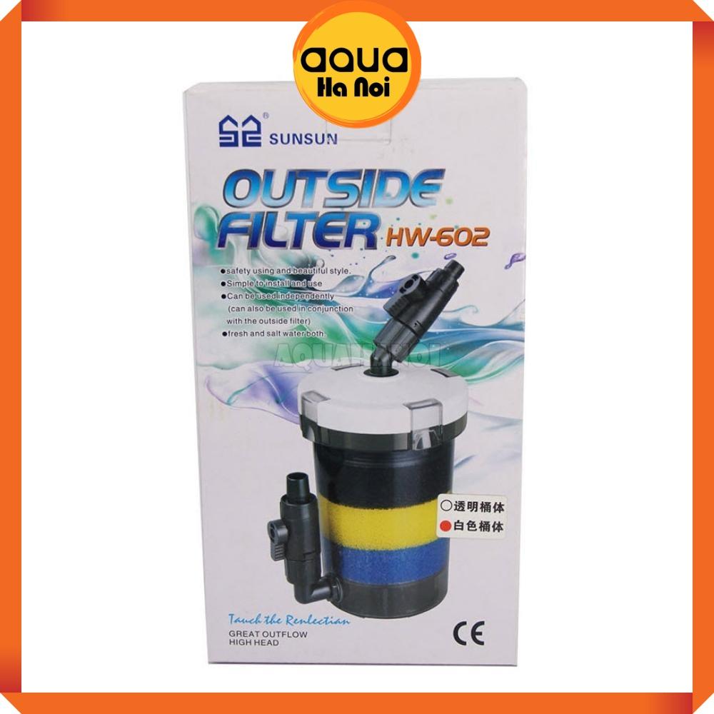 Lọc phụ Sunsun HW 602/603/604 - Lọc thùng ngoài làm sạch nước hồ cá cảnh thủy sinh - Lọc phụ không máy bơm