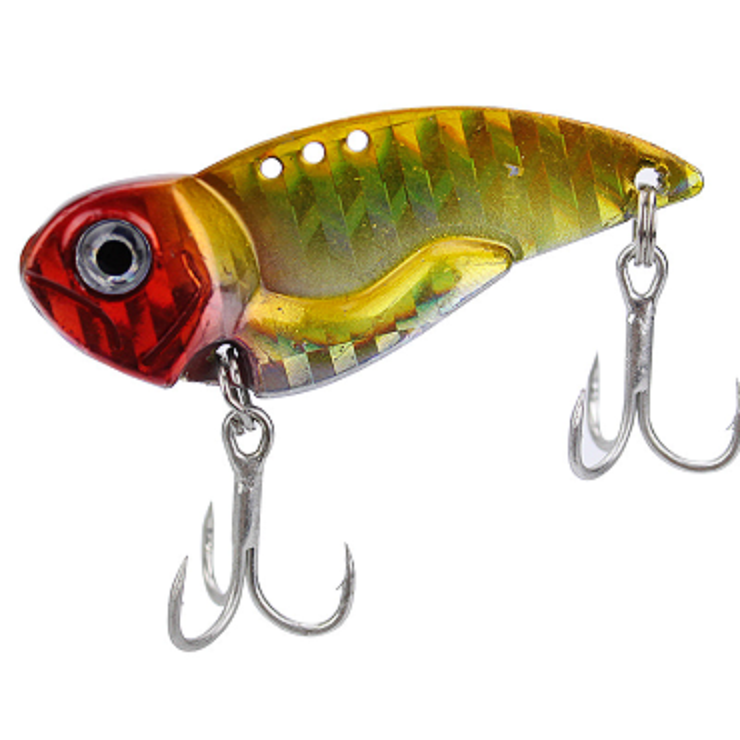 Mồi câu cá sắt Funny VIB lua cá lóc, trê, nheo 4.5cm 12gram/3.5cm 7.5gram màu ngẫu nhiên