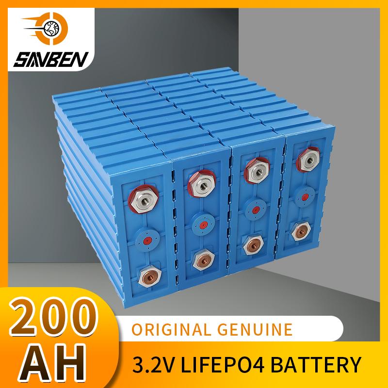 3.2V 200AH Lifepo4 Pin năng lượng mặt trời Lithium Sắt Phosphate Chu kỳ sâu 12V 24V 48V Tế bào DIY cho xe điện dân gian EV RV Golf Màu sắc: 4 CÁI