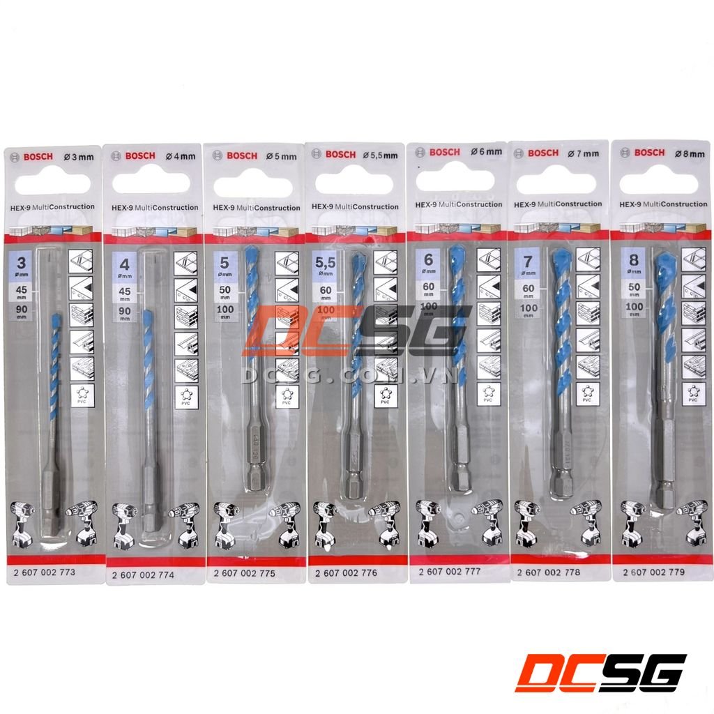 Mũi khoan đa năng chuôi lục giác HEX-9 MultiConstruction BOSCH