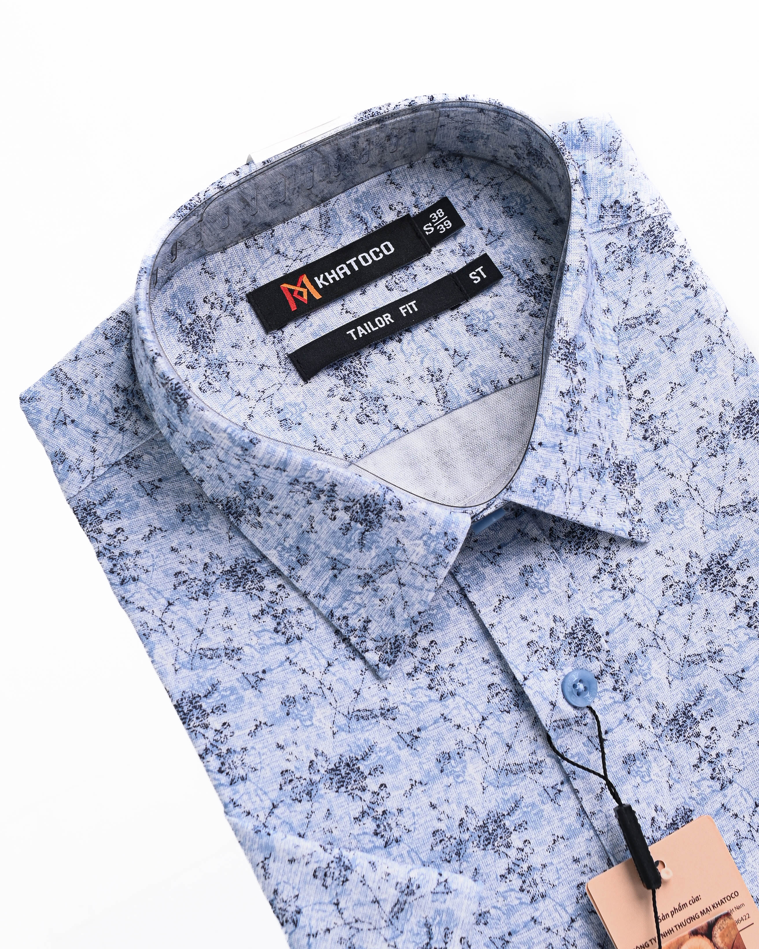 Áo sơ mi Khatoco sale off 50% (S)