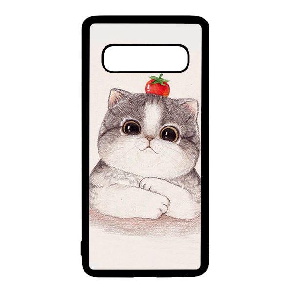 Ốp lưng điện thoại dành cho Samsung S10 Mèo Và Cà