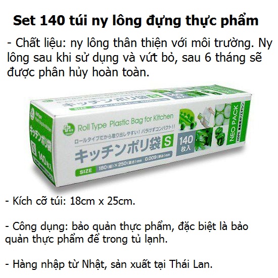 Combo 190 túi nilon đựng thực phẩm (50 túi 25x35cm &amp; 140 túi 18x25cm) + tặng 5 zipper