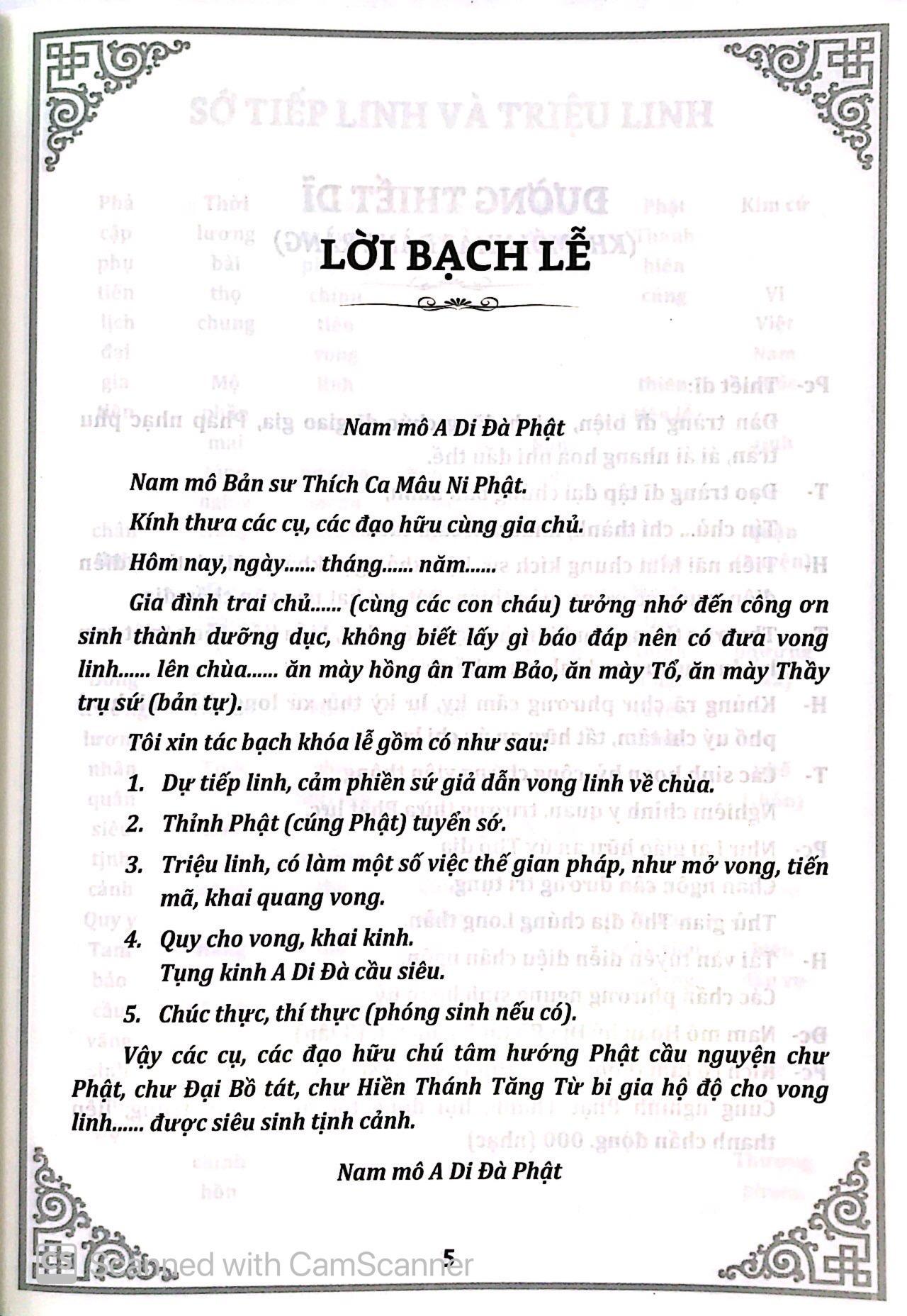Phật Lịch 2562 - Khoa Cúng Thông Dụng