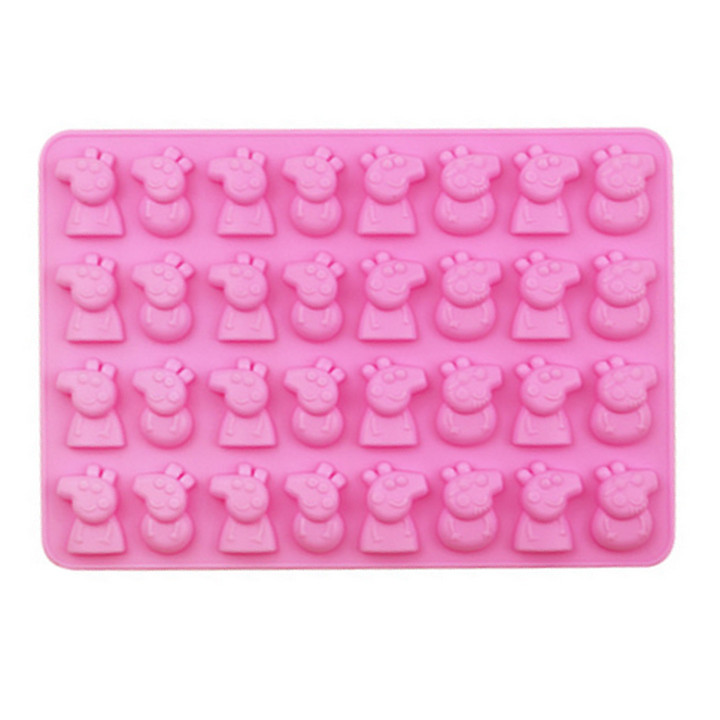 Khuôn Silicon làm kẹo dẻo vĩ 32 heo Peppa