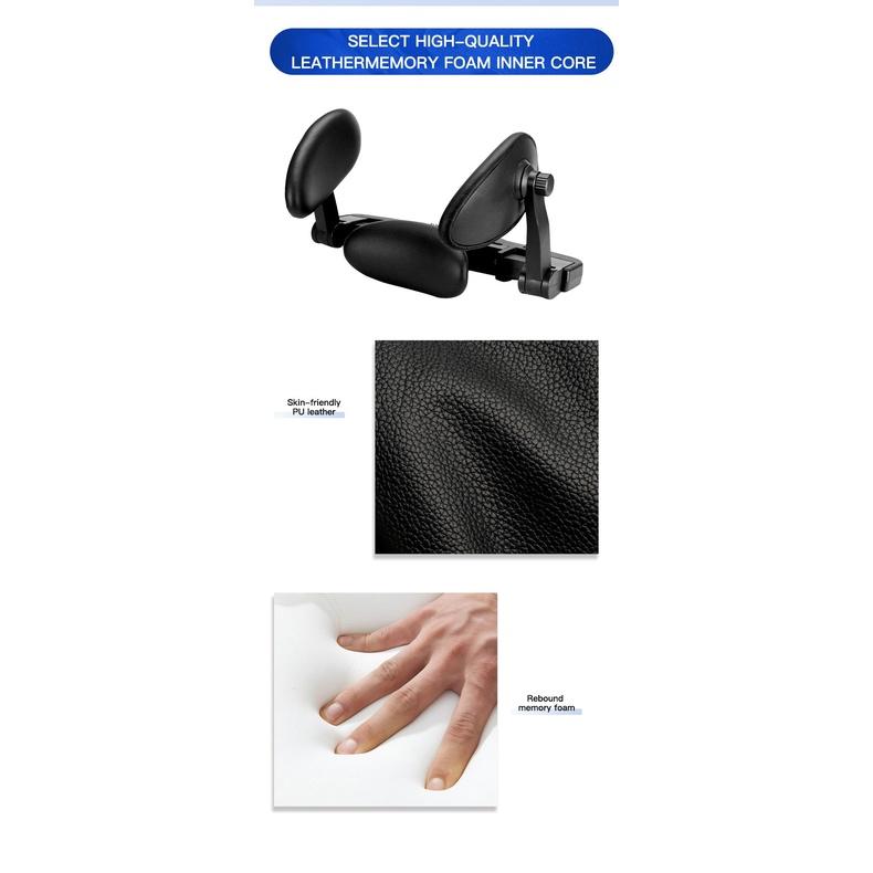 Gối tựa đầu ô tô cao cấp nhãn hiệu Macsim mã CHP02B màu đen, be, nâu