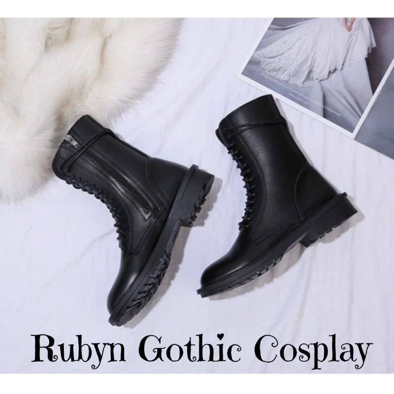 Giày Boots Chiến Binh khóa kéo cổ cao cá tính ( size 35 - 40 ) SN300