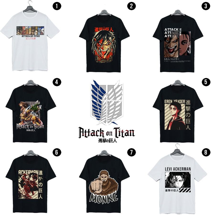 Áo thun Attack on titan, áo phông anime attack on titan mẫu mới giá rẻ