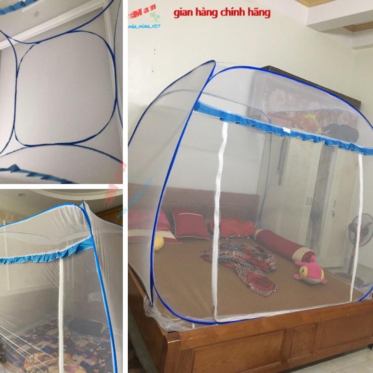 Màn Chụp Người Lớn Đỉnh Vuông 2m2-1m8-1m6 Màn Gấp Gọn Dễ Dàng Tiết Kiệm Thời Gian Và Không Gian Cho Gia Đình