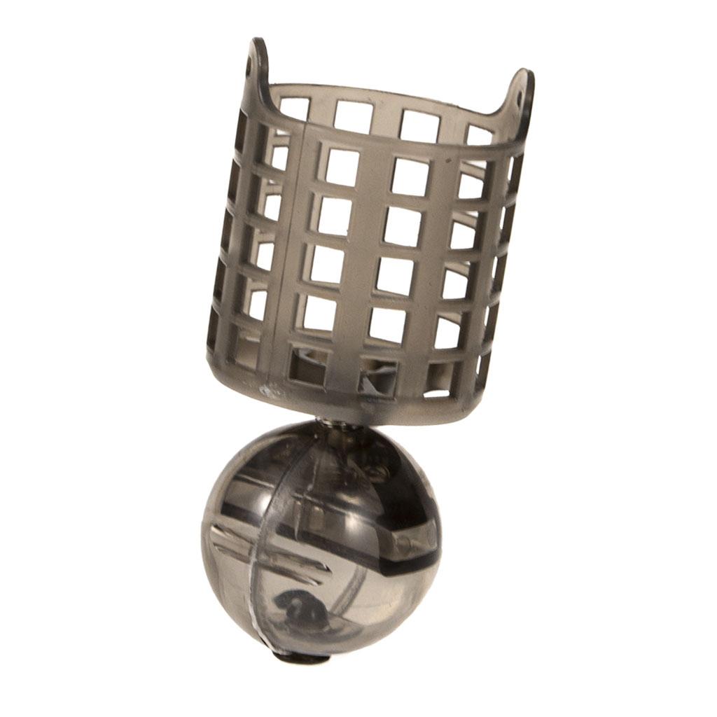 2x Fishing Bait Feeders Adjustable Weight Bait Cage Inline Method Feeder L/M