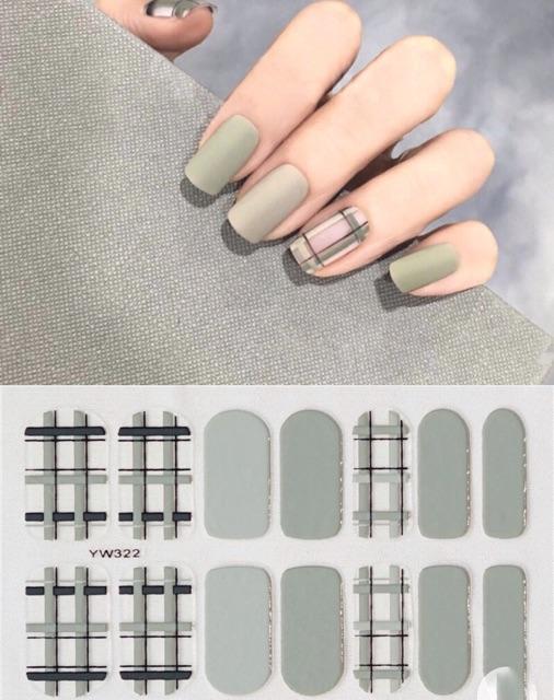 Set dán móng tay nails dán nghệ thuật nhiều màu - có ngay bộ móng đẹp trong 5 phút (Nail wraps / Nail stickers) CAM CAM