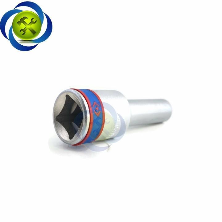 Tuýp 8mm 1/2 Kingtony 423008M loại dài 77mm 12 cạnh màu trắng
