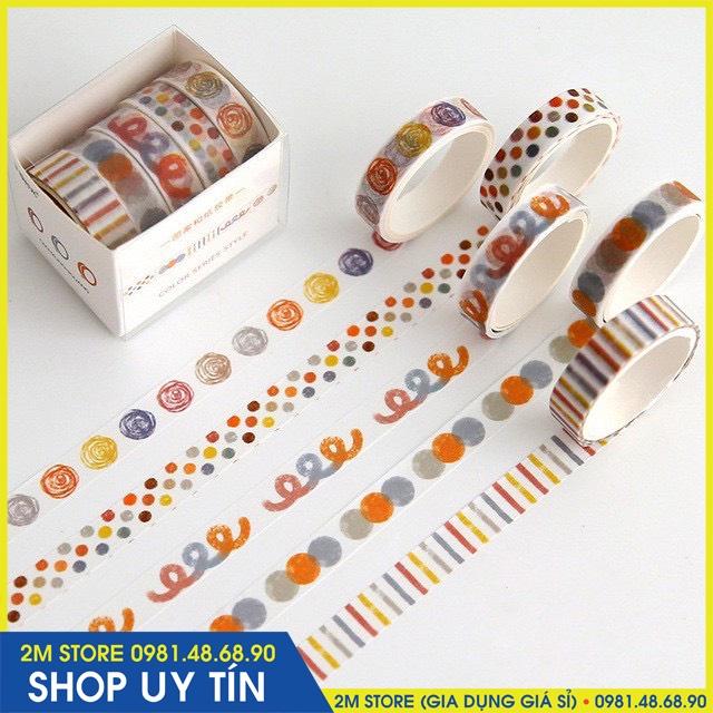 Băng Dính Washi Tape Làm Đẹp Lưu Bút, Sổ Tay Và Nhật Ký Cá Nhân