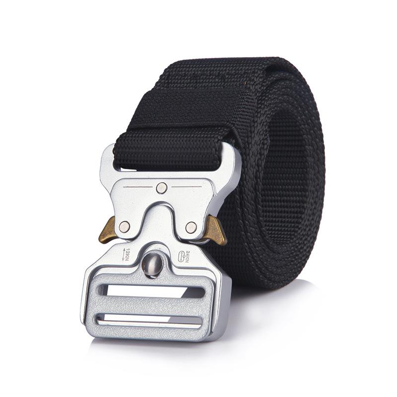 Đai Quân Sự Chiến Thuật Quân Đội Chiến Đấu Nylon Thắt Lưng Khóa Kim Loại Thiết Bị Huấn Luyện Hạng Nặng Mang Theo Đai Có Thể Điều Chỉnh Color: Army green