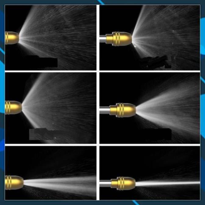 Vòi tưới cây rửa xe️️ Bộ dây và vòi xịt tăng áp lực nước rửa xe tưới cây loại 5m (dãn nở 15m) 206733