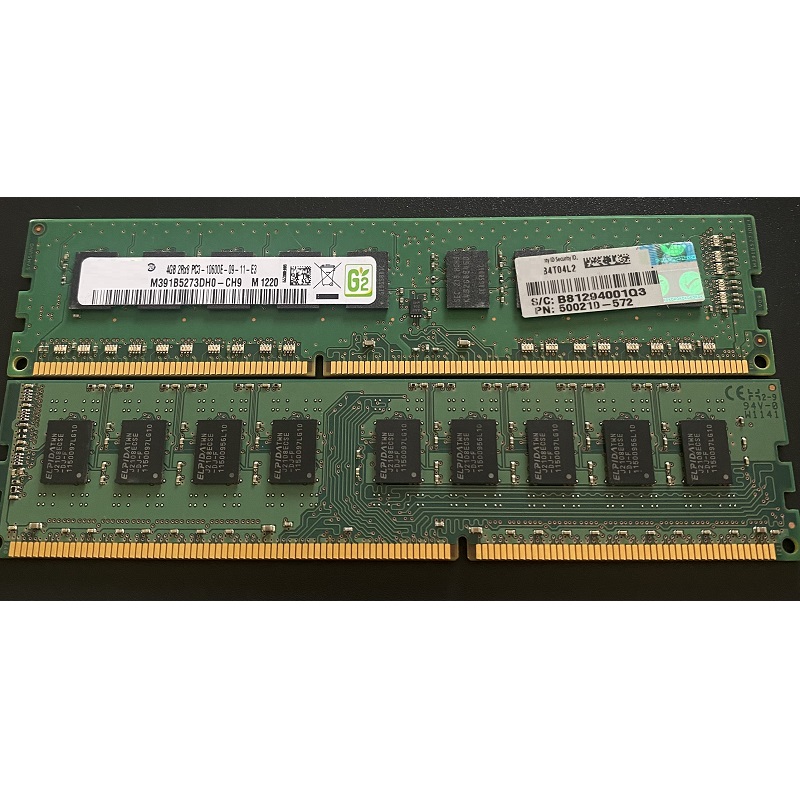 Ram ECC UDIMM (ECC UNBUFFERED) DDR3 4GB bus 1333