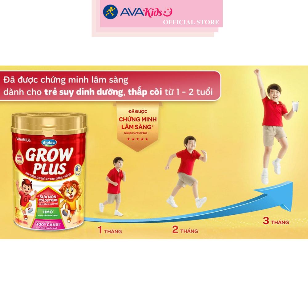 Sữa bột Dielac Grow Plus 1+ HT 850g (sữa non) - Hộp - Hàng chính hãng