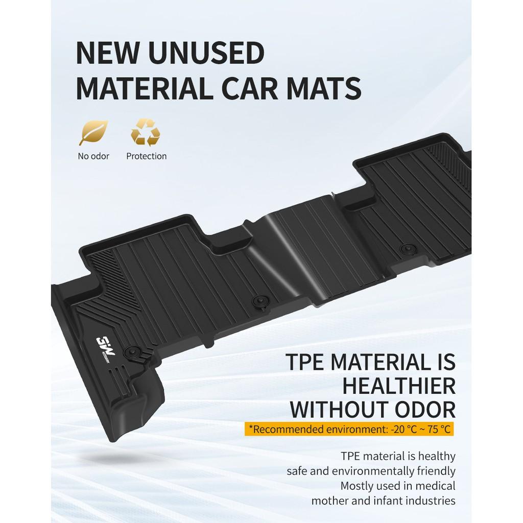 Thảm lót sàn TOYOTA New COROLLA ALTIS 2019-đến nay Nhãn hiệu Macsim 3W chất liệu nhựa TPE đúc khuôn cao cấp - màu đen