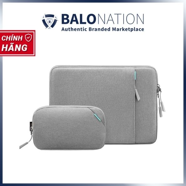 Túi Chống Sốc Laptop TOMTOC A13-C12 Sleeve Kit Dành Cho Macbook 13 inch 360 Protective Kèm Túi Phụ Kiện - Hàng Chính Hãng