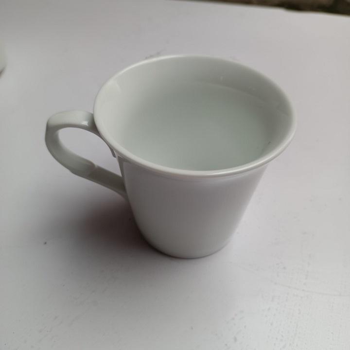 Cốc Sứ Miệng Loe Trắng Cao Cấp Dung Tích 250 ml