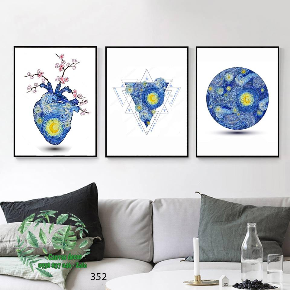 Tranh canvas treo tường trừu tượng nghệ thuật