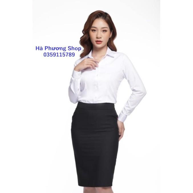 Áo sơ mi nữa công sở, dài tay ôm dáng, thời trang cao cấp!