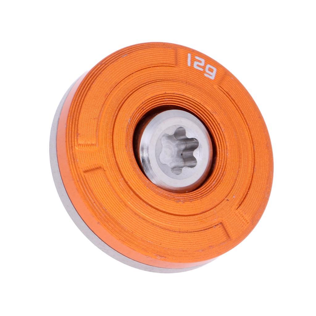 2Pcs Golf Weight Screw, Orange, 6.5g and 12g, 7 Driver Head Clubs, Golf Club accessories