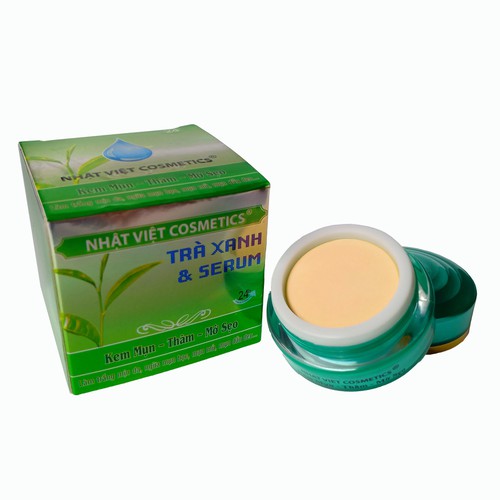 Kem mụn - Thâm - Mờ sẹo  10g  -  Nhật Việt Trà xanh