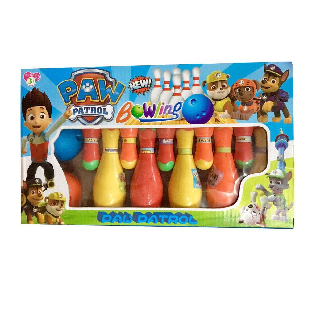 Đồ Chơi Bowling Chó Cứu Hộ Paw Patrol Vui Nhộn Giúp Nhận Biết Màu Sắc, Rèn Luyện Vận Động Cho Bé