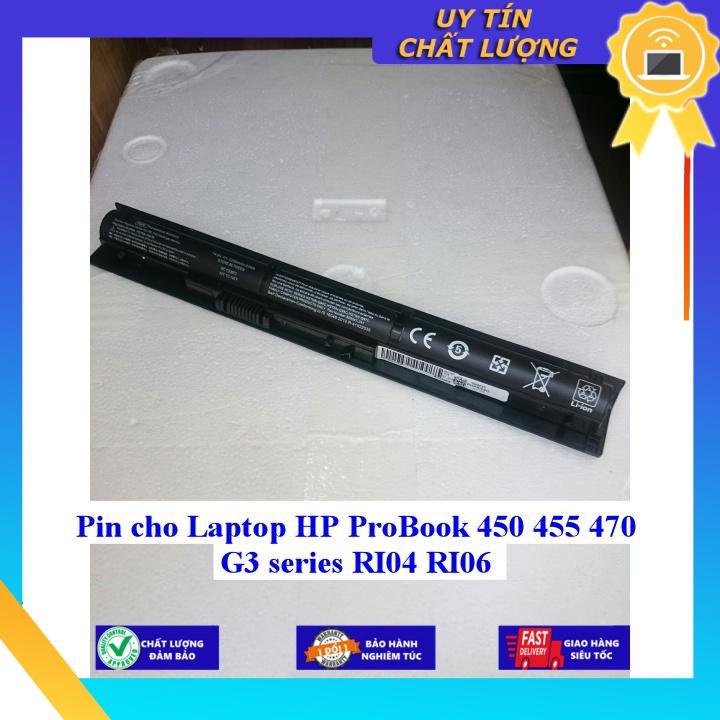 Pin cho Laptop HP ProBook 450 455 470 G3 series RI04 RI06 - Hàng Nhập Khẩu  MIBAT273