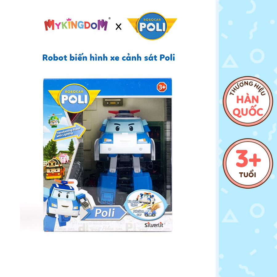 Đồ Chơi Robot Biến Hình Xe Cảnh Sát Poli Có Chạy Trớn & Ánh Sáng ROBOCAR POLI 83094