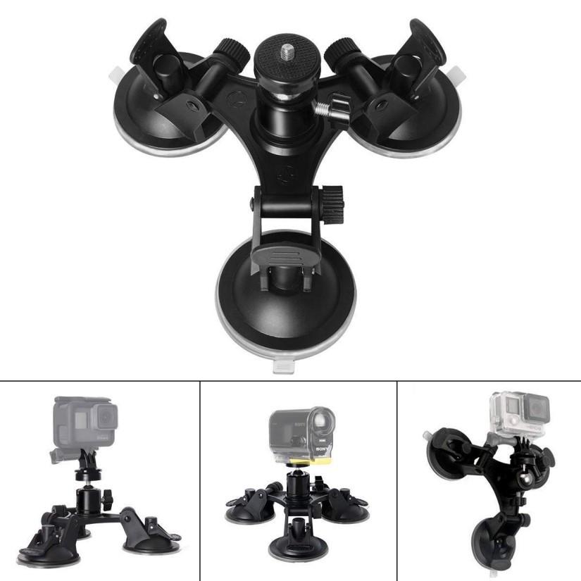 Đế Hít Lên Kính loại 3 Chân Gắn cho Camera Hành Trình GoPro, SJCam, Xiaomi Yi