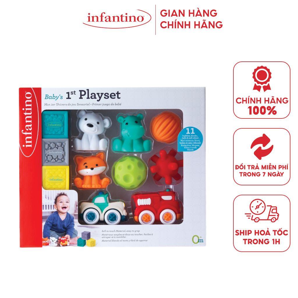 Đồ Chơi Tập Cầm Nắm Cho Bé INFANTINO - Bóng Cảm Giác Giúp Bé Phát Triển Toàn Bộ Kỹ Năng Của Đôi Tay Và Mắt