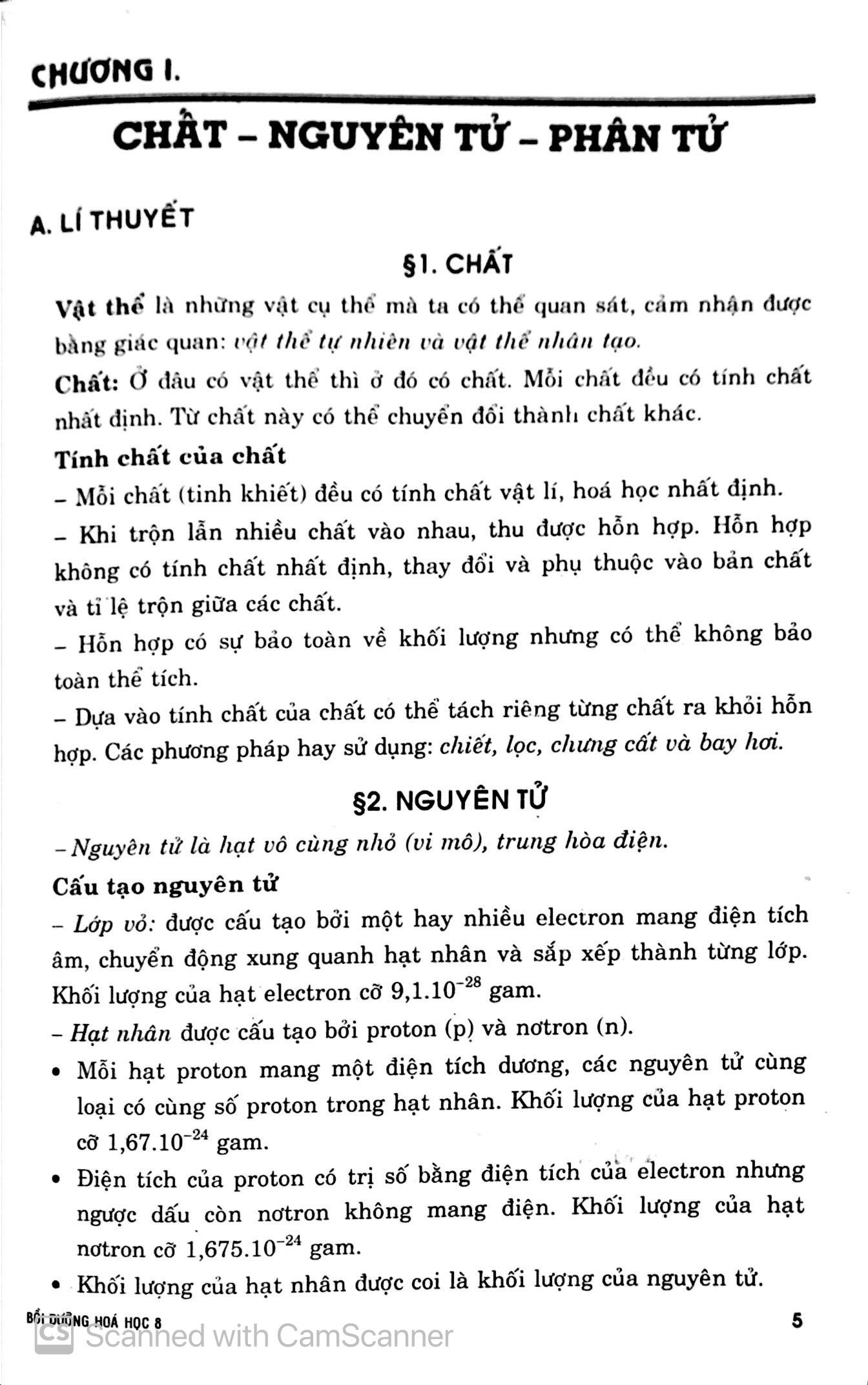 Bồi Dưỡng Hóa Học 8