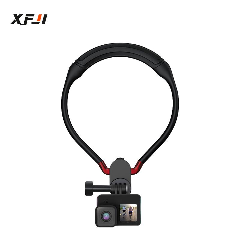 Cho GoPro Hero 11 10 9 8 DJI Osmo Action 3 Cổ Silicone Giá Đỡ Gắn Điện Thoại Thông Minh Góc Nhìn Thứ Nhất Phụ Kiện Máy Ảnh Thể Thao