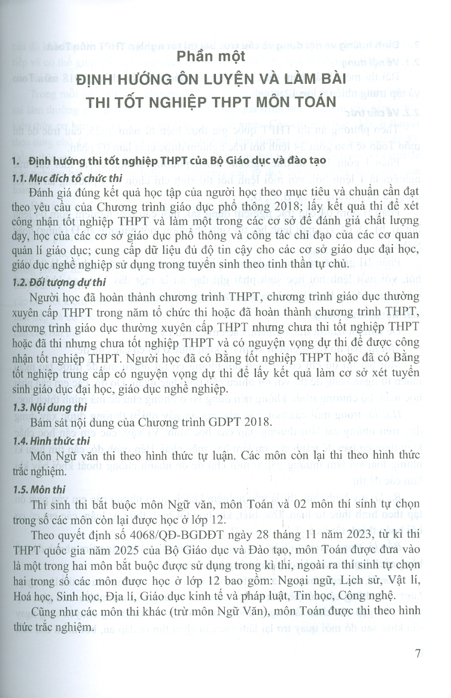 Ôn Luyện Trắc Nghiệm Thi Tốt Nghiệp Trung Học Phổ Thông (năm 2025) Môn Toán - Nguyễn Sơn Hà, Phạm Hoàng Quân đồng chủ biên ; Ngô Hoàng Long, Phạm Sỹ Nam, Hoàng Đức Nguyên
