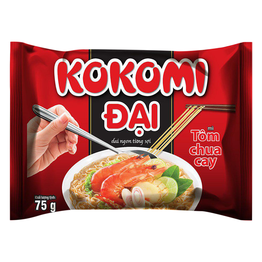 Hình ảnh Thùng 30 Gói Mì Kokomi Đại Tôm Chua Cay (75g / Gói) Hình ảnh Thùng 30 Gói Mì Kokomi Đại Tôm Chua Cay (75g / Gói)