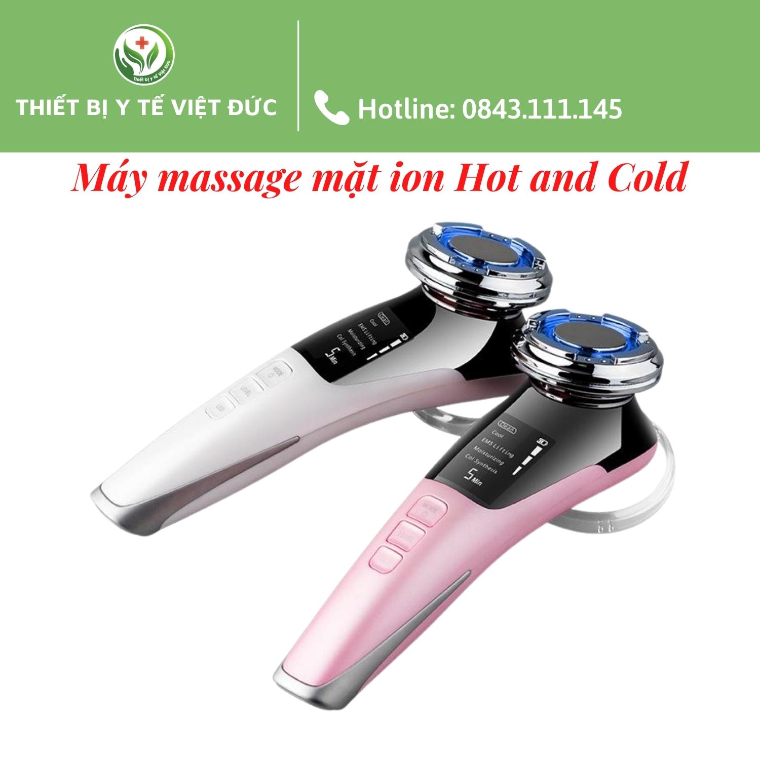 Máy Massage Mặt Ion Nóng Lạnh Cao Cấp - Hỗ Trợ Cải Thiện Làn Da Cho Bạn